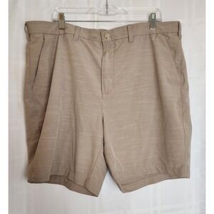 Apt 9 Mens Premier Flex Shorts Size 40 Beige Flat‎ Front Pockets